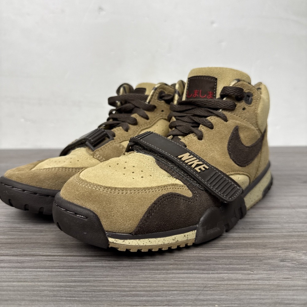 Nike Air Trainer 1 Mid Top Shima Shima Suede Beige/Brown DV6998-200 2022